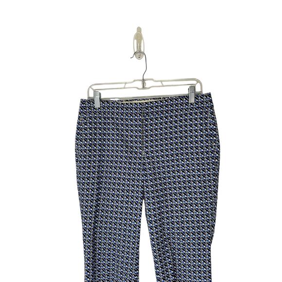 J.Crew‎ Blue Black Business Office Campbell Cropped Ankle Dress Pants Size 6 - Picture 3 of 11